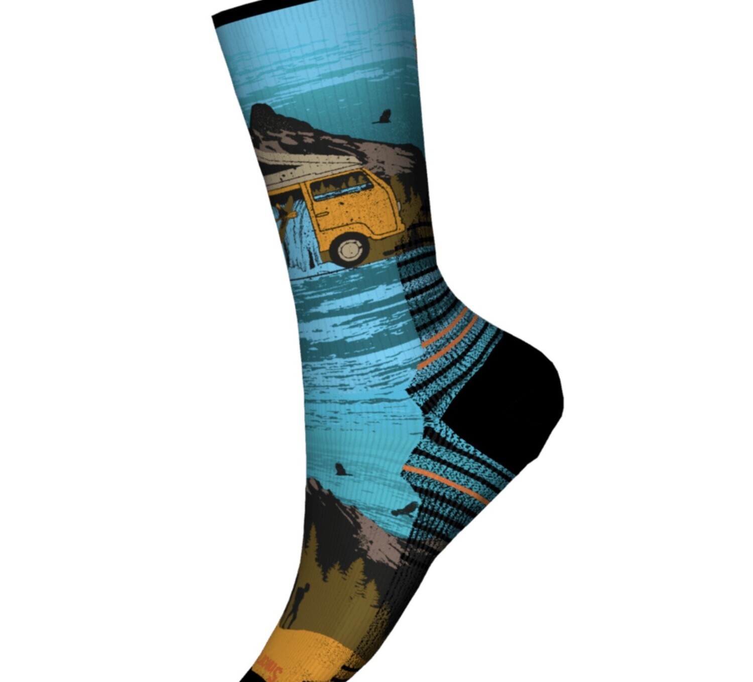 Smartwool Hike Light Cushion Great Excursion Print Crew Socks*, Colour: MULTI COLOR, Size: M