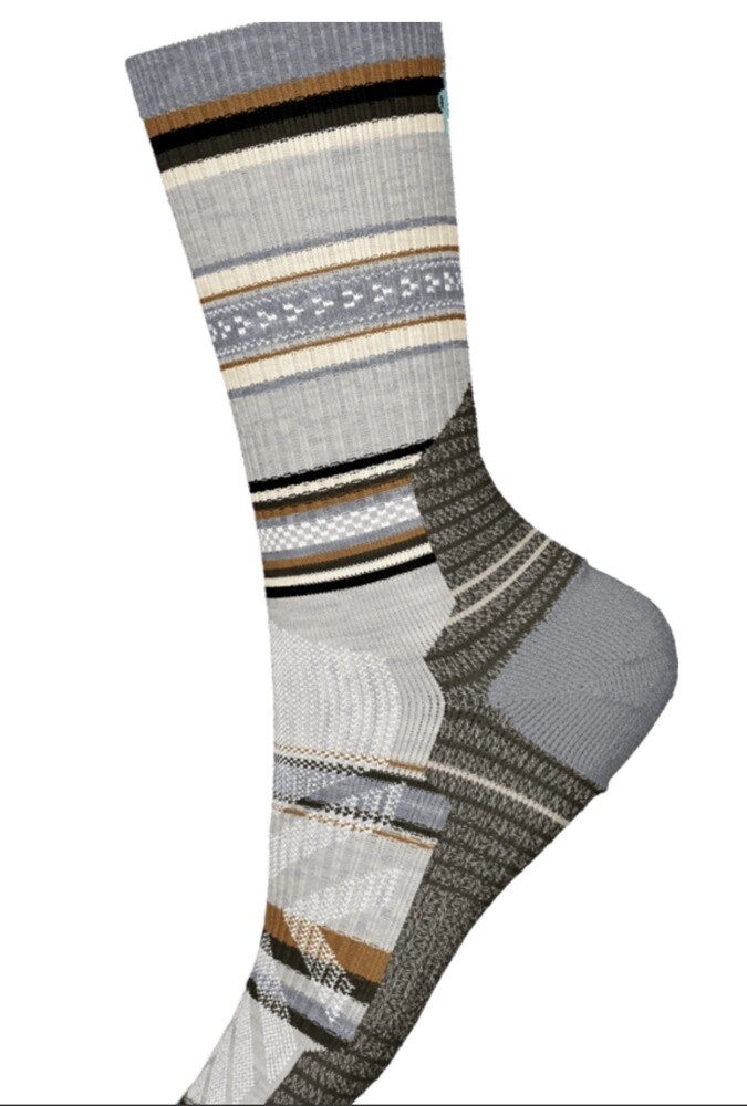 Smartwool Hike Light Cushion Panorama Crew Socks*, Colour: ASH, Size: L