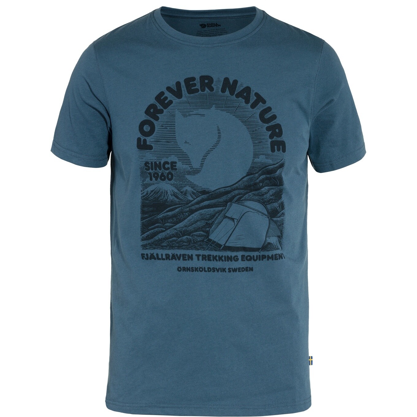 Fjallraven Equipment T-shirt Men, Colour: Indigo blue, Size: S