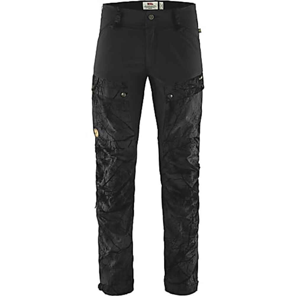 Fjallraven Keb Trousers M Reg, Colour: Black camo, Size: 46