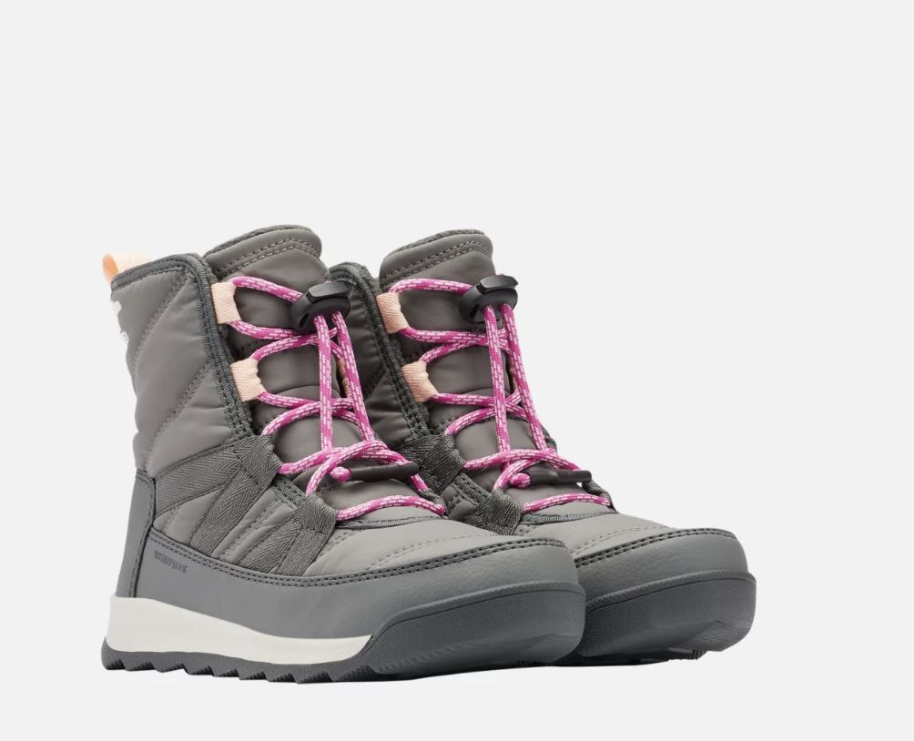 Sorel youth Whitney II short lace wp, Colour: Quarry grill, Size: 7
