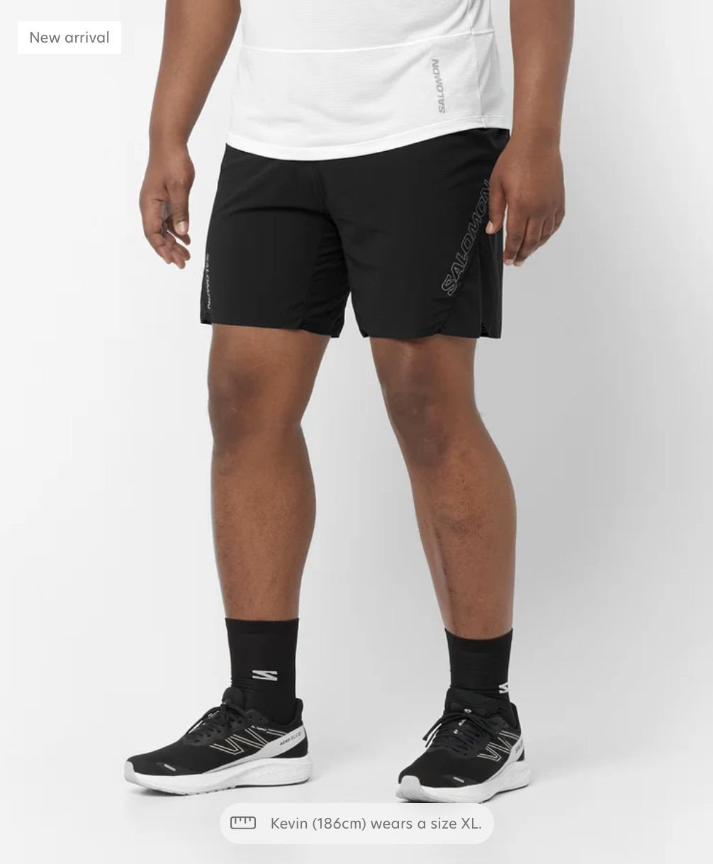 Salomon M Sense Aero 7&quot; Shorts, Colour: Deep Black, Size: S