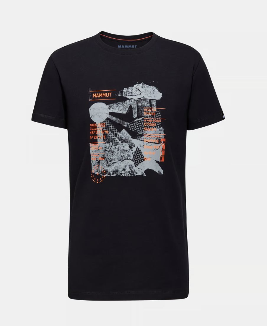 Mammut Massone T-Shirt Men Rocks, Colour: Black, Size: S