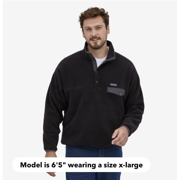 Patagonia M&#39;s Synch Snap-T P/O, Colour: Black, Size: S