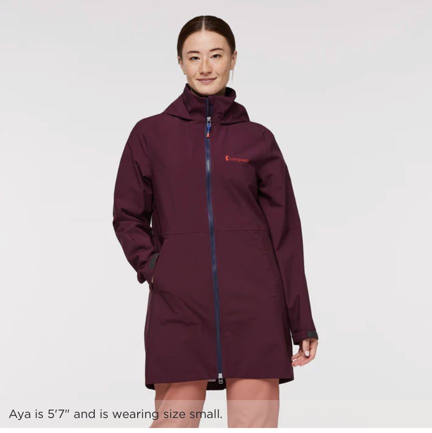 Cotopaxi Cielo Rain Trench Women&#39;s, Colour: Wine, Size: S