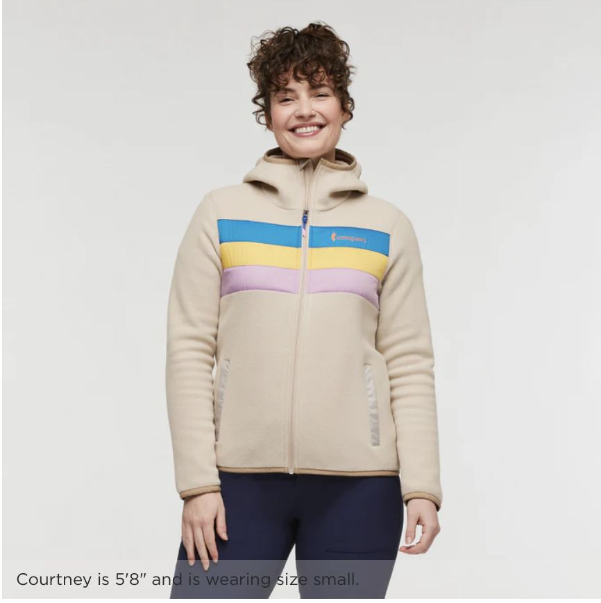Cotopaxi Teca Fleece Hooded Full-Zip Jacket Women&#39;s, Colour: Frosting, Size: S