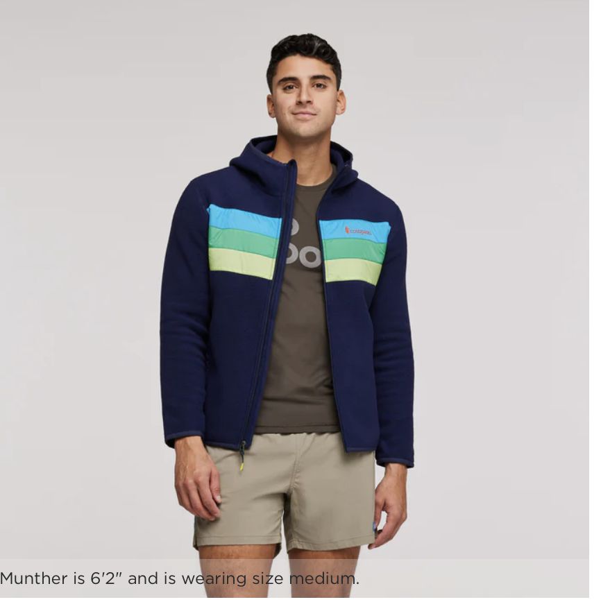 Cotopaxi Teca Fleece Hooded Full-Zip Jacket Men&#39;s, Colour: Ship Shape, Size: M
