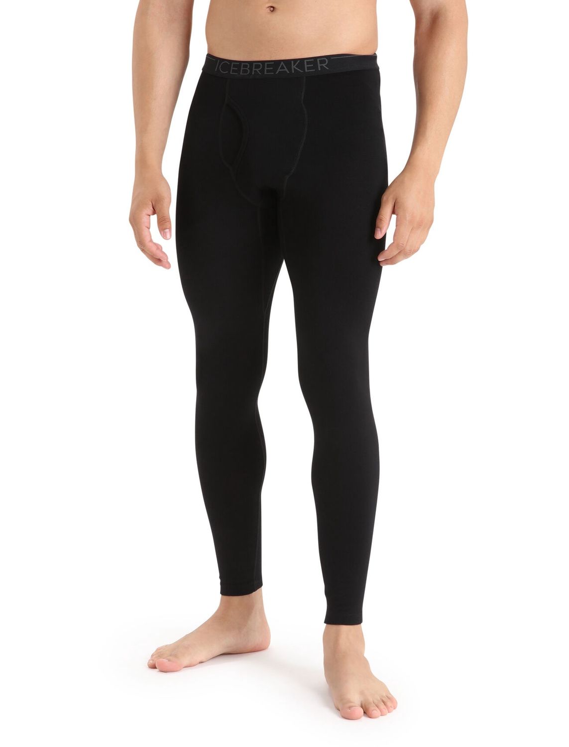 Icebreaker Men Merino 260 Tech Leggings wFly, Colour: Black, Size: S