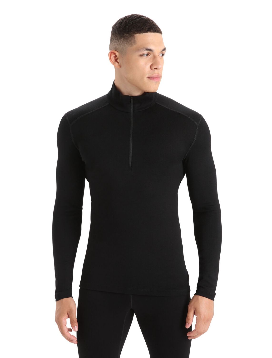 Icebreaker Men Merino 260 Tech LS Half Zip, Colour: Black, Size: S