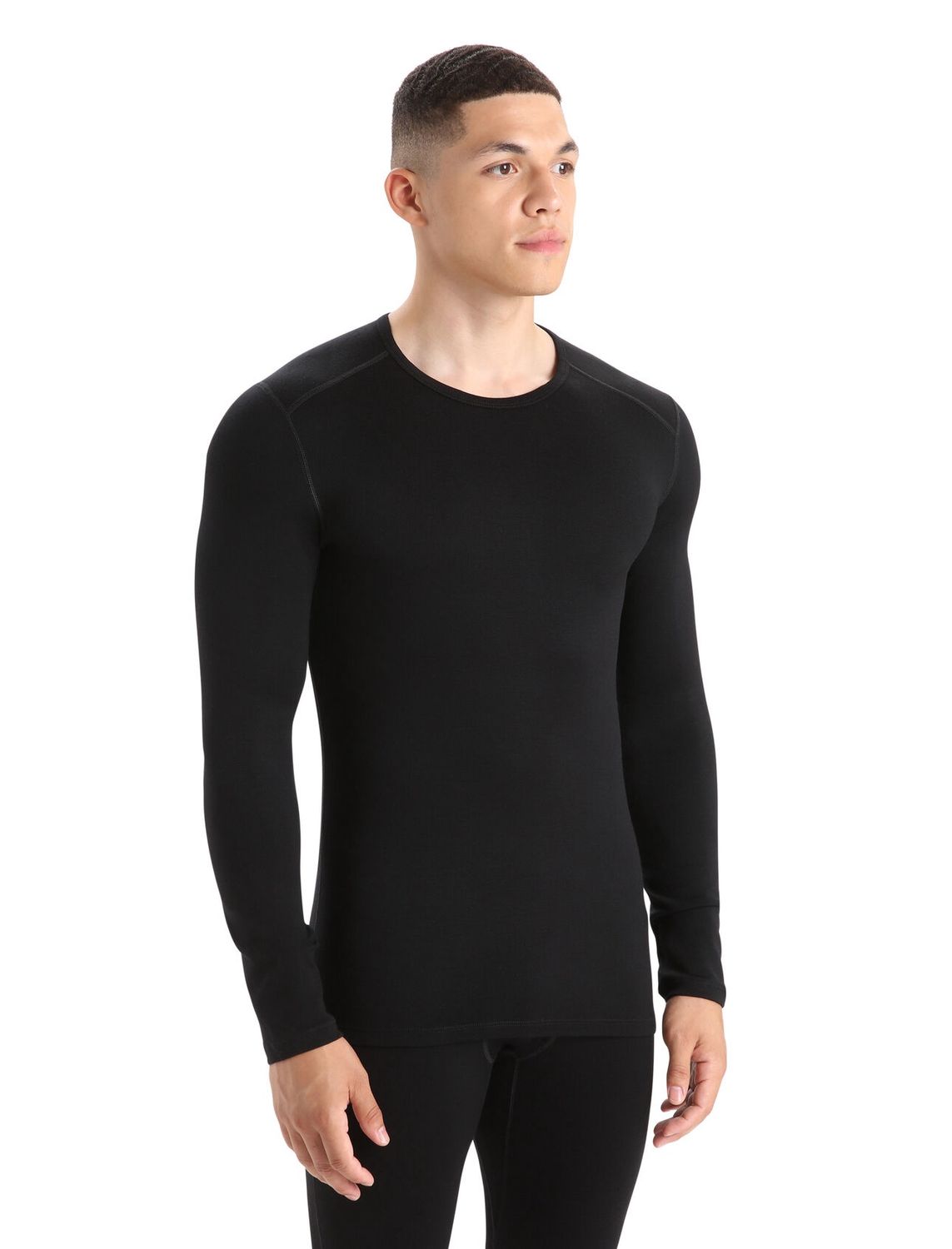 Icebreaker Men Merino 260 Tech LS Crewe, Colour: Black, Size: S