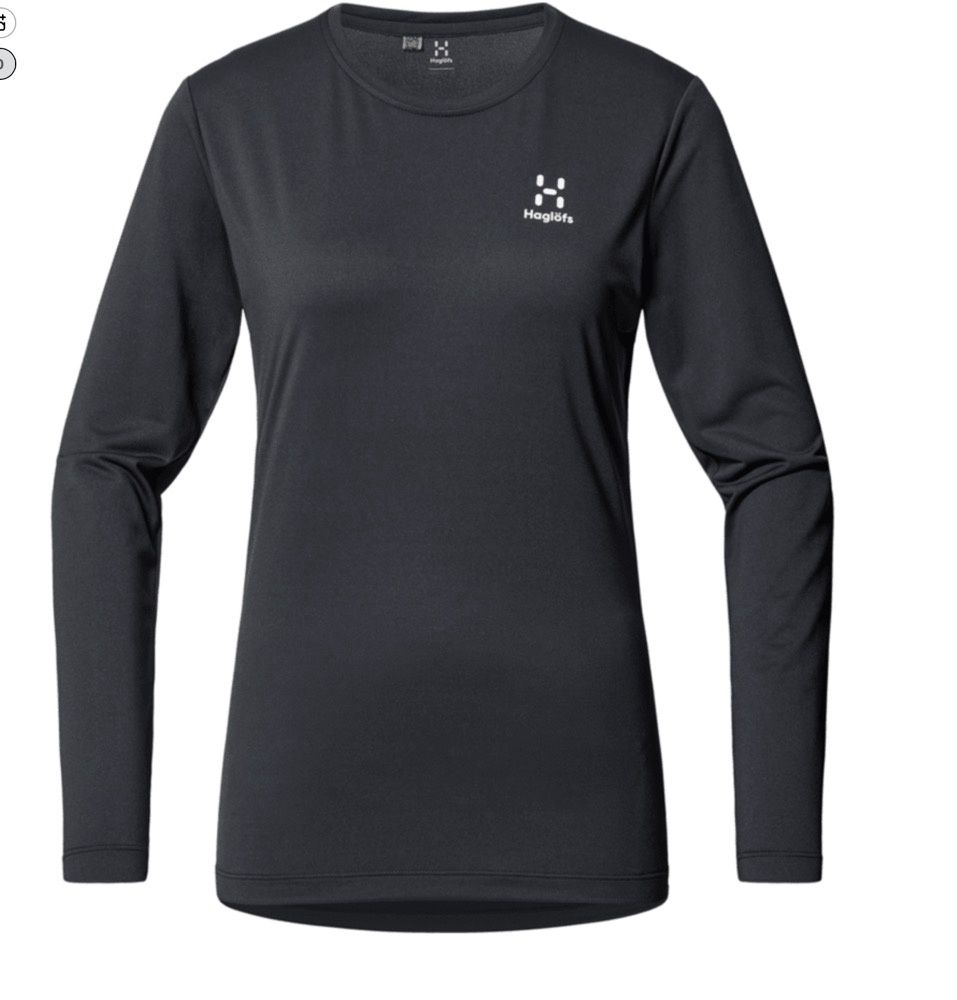 Haglofs Trekk Tech LS Tee Women, Colour: True Black, Size: XS