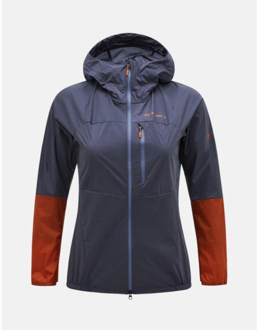 Peak Performance W Vislight Wind Jacket, Colour: Ombre Blue-Gold Frame, Size: XS