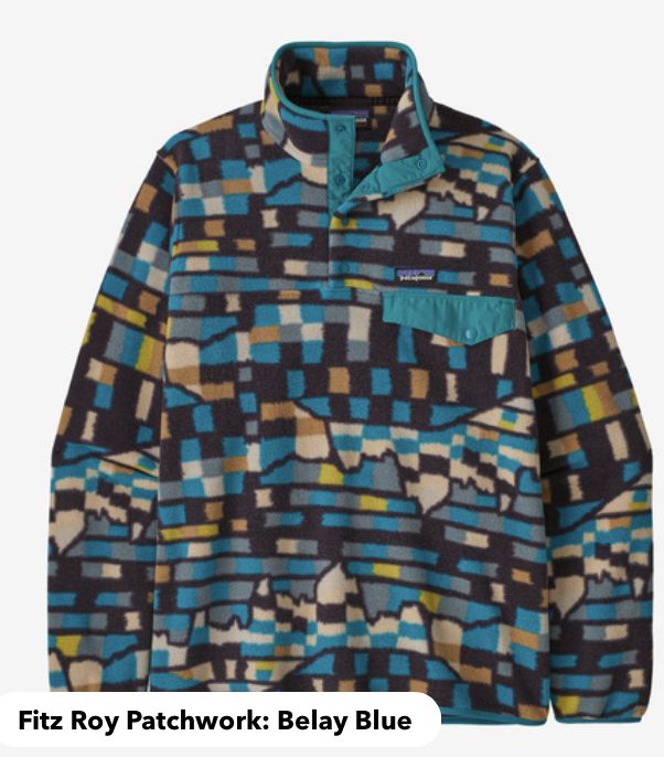 Patagonia - M/ LW Stnch Snap-TP/O, Size: S, Colour: Belay Blue