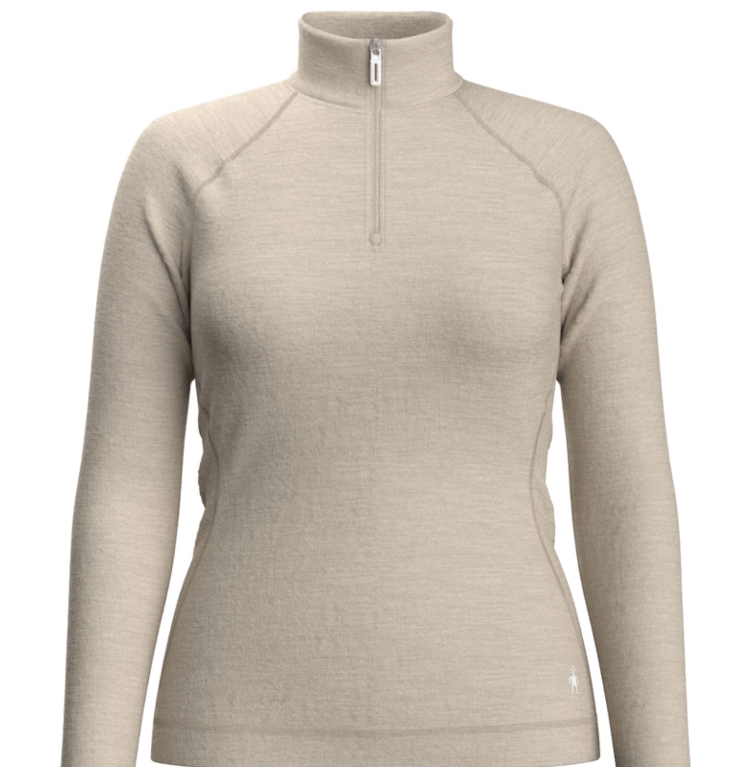Smartwool Women&#39;s Classic Thermal Merino Base Layer 1/4 Zip Boxed, Colour: Almond Heather, Size: M