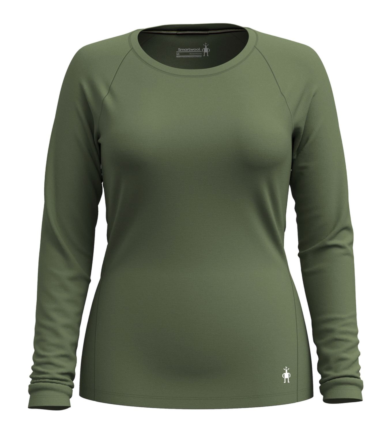 Smartwool Women&#39;s Classic All-Season Merino Base Layer Crew Boxed, Colour: Fern Green, Size: M