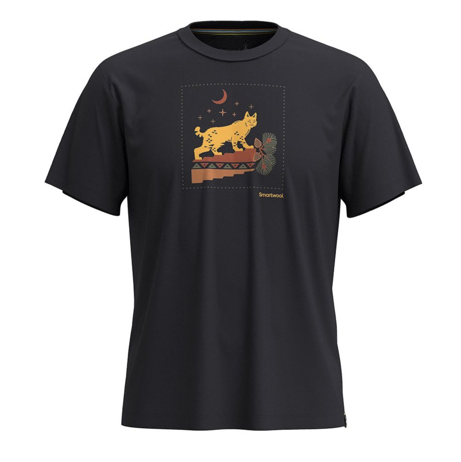 Smartwool Nightfall in the Forest Graphic Short Sleeve Tee, Colour: Black, Size: XS