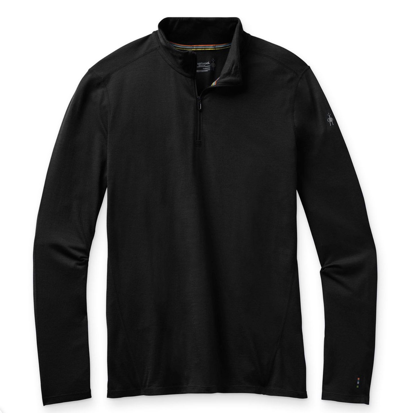 Smartwool Men&#39;s Classic All-Season Merino Base Layer 1/4 Zip Boxed, Colour: Black, Size: M