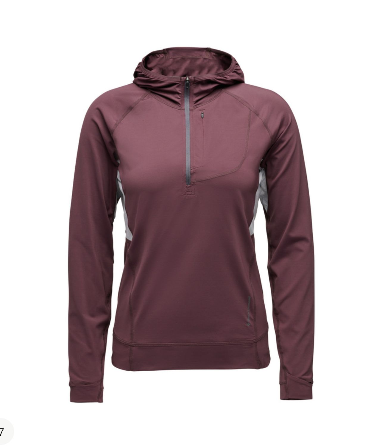 W ALPENGLOW PRO HOODY, Colour: Fig, Size: Extra Small
