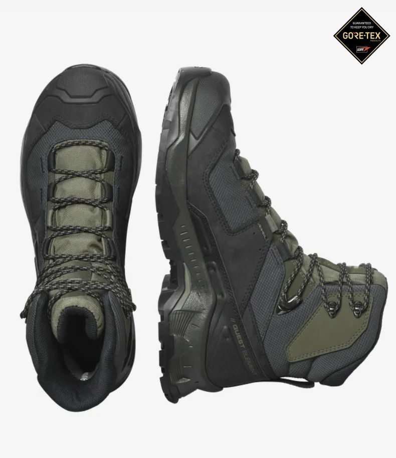 Salomon- Quest Element GTX, Color: Black/ Deep Lichen Green, Size: US 10.5