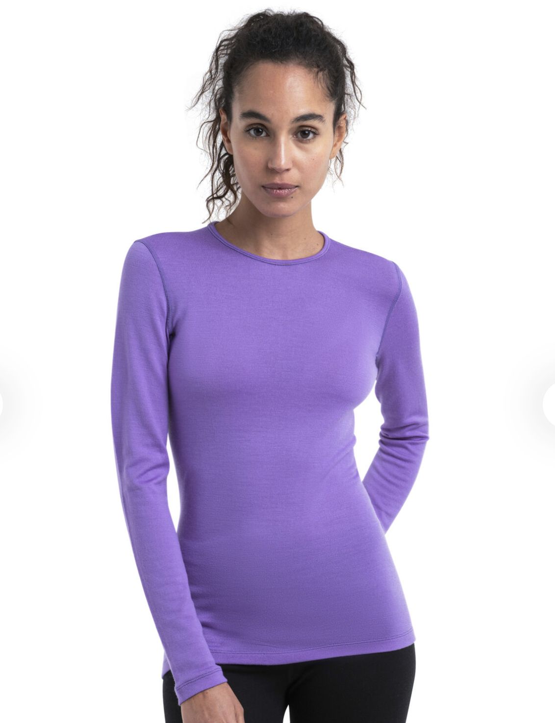 Icebreaker Women Merino 260 Tech LS Crew, Colour: Magic, Size: XS