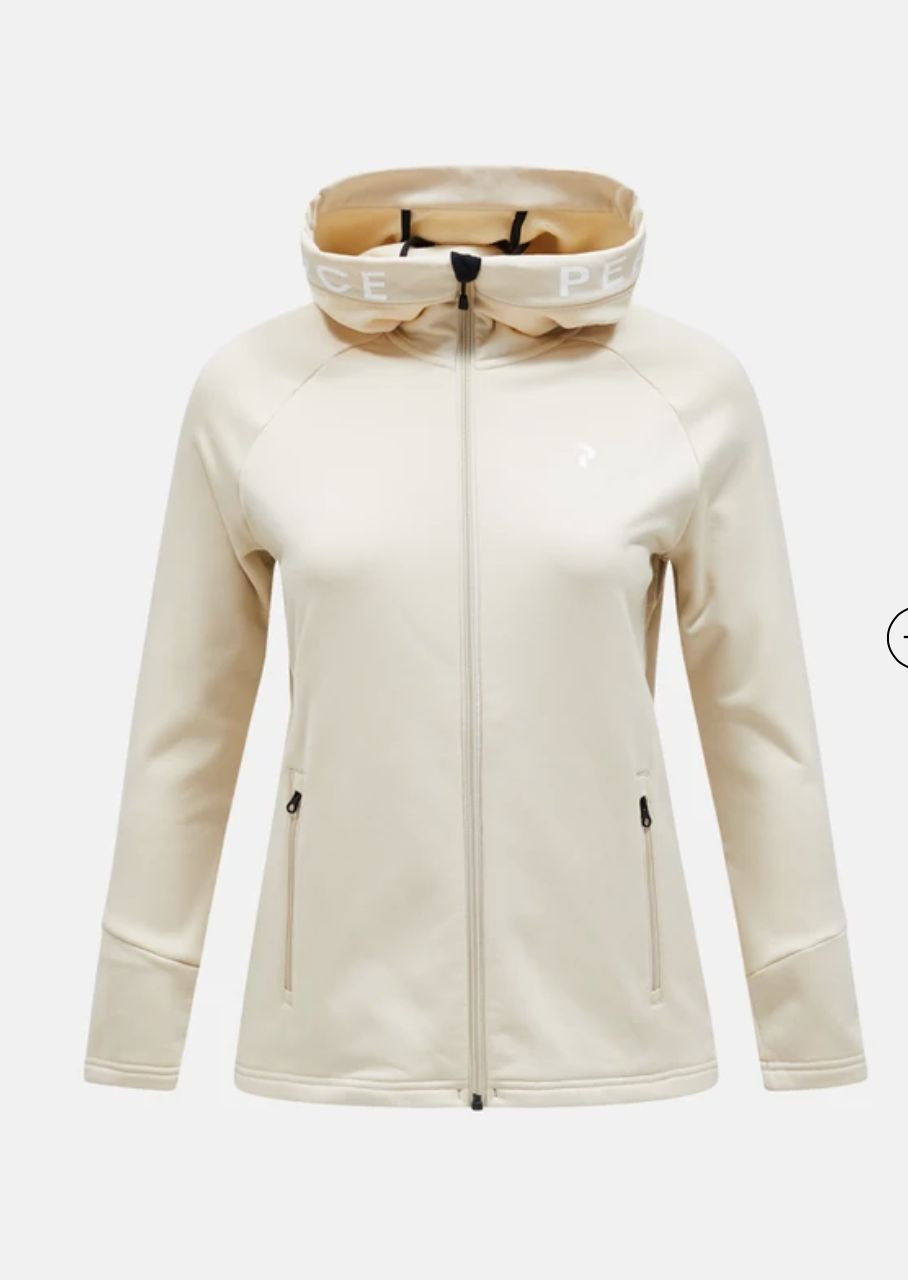 W Rider Zip Hood, Colour: Sand Fog-Sand Fog, Size: L