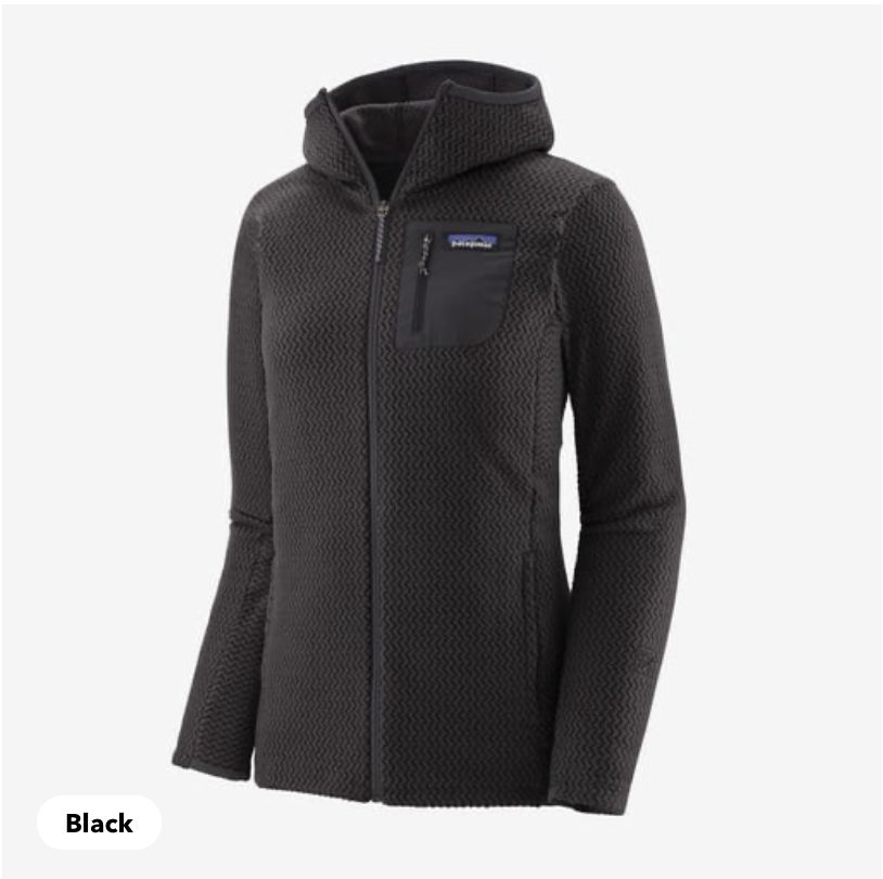 Patagonia- W/ R1 Air Full-Zip Hoody, Colour: Black, Size: L