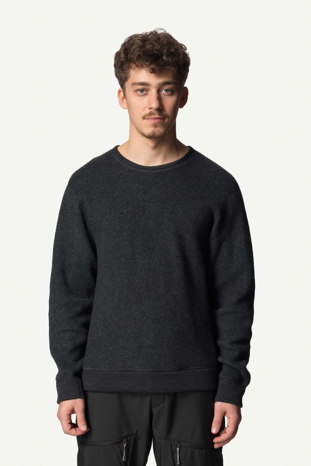 M&#39;s Alto Wool Crew, Colour: True Black, Size: L