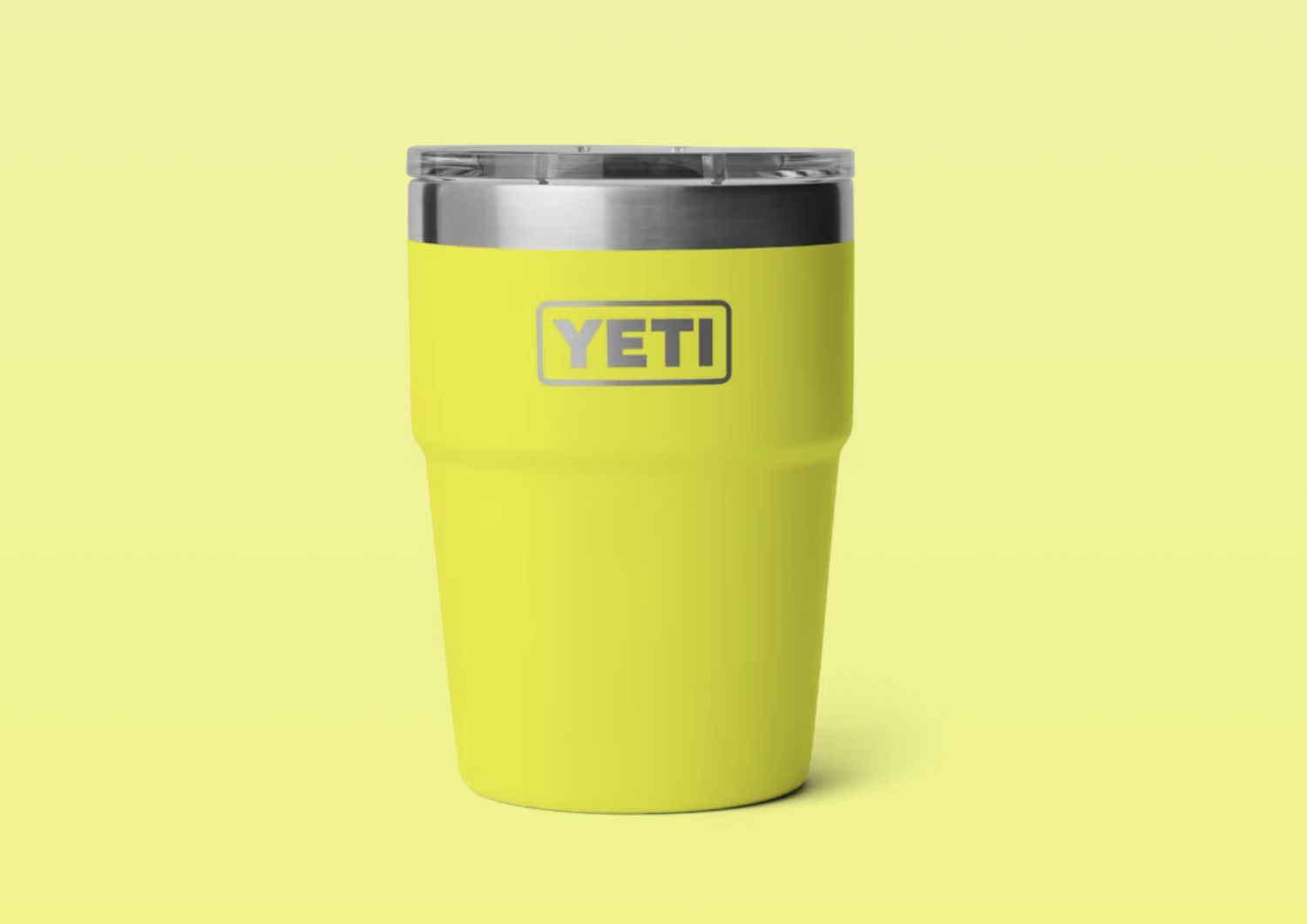 RAMBLER® 473 ML STACKABLE CUP  WITH MAGSLIDER™ LID, Colour: FIREFLY YELLOW, Size: 16oz