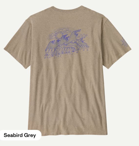 Wind Runner Responsibili-Tee, Colour: Seabird Grey, Size: S