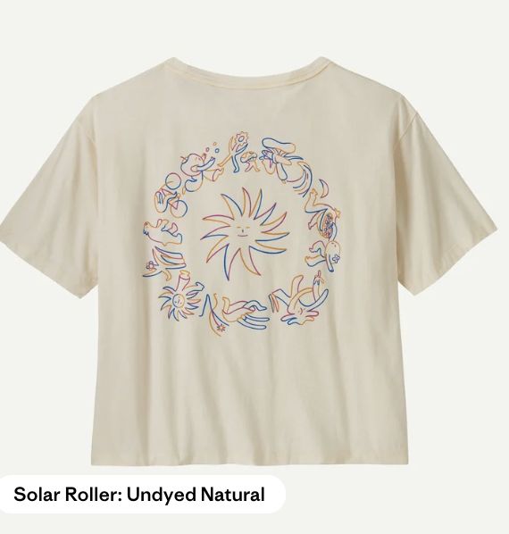 W's Mutualism Easy Cut Organic T-Shirt, Colour: Solar Roller: Undyed Natural, Size: S
