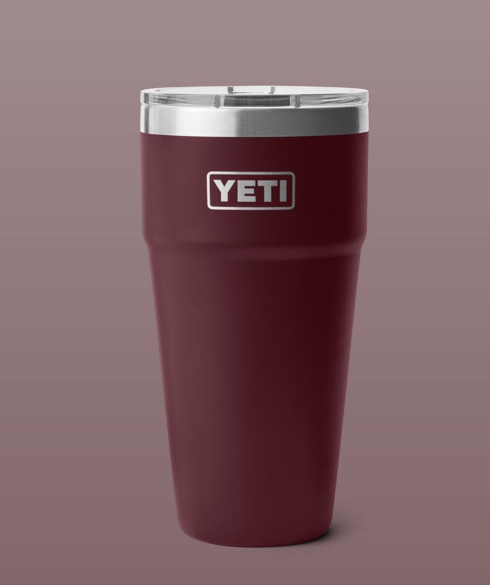 Yeti Rambler Stackable Cup w/ Magslider Lid, Colour: Wild Vine Red, Size: 30oz/887ml