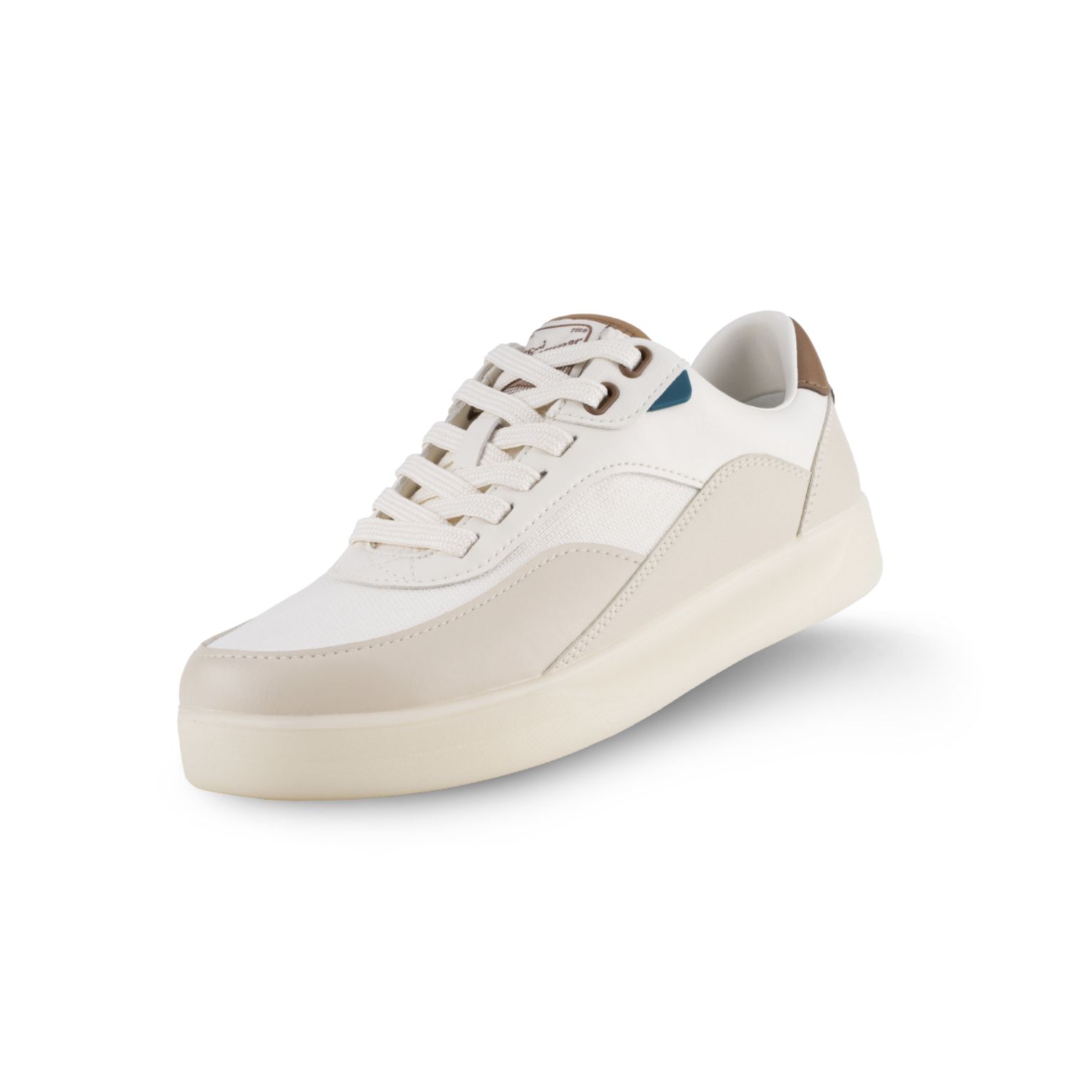 COURTSIDE CLASSIC SNEAKER M, Color: OFFWHITE/CHESTNUT, Size: 8