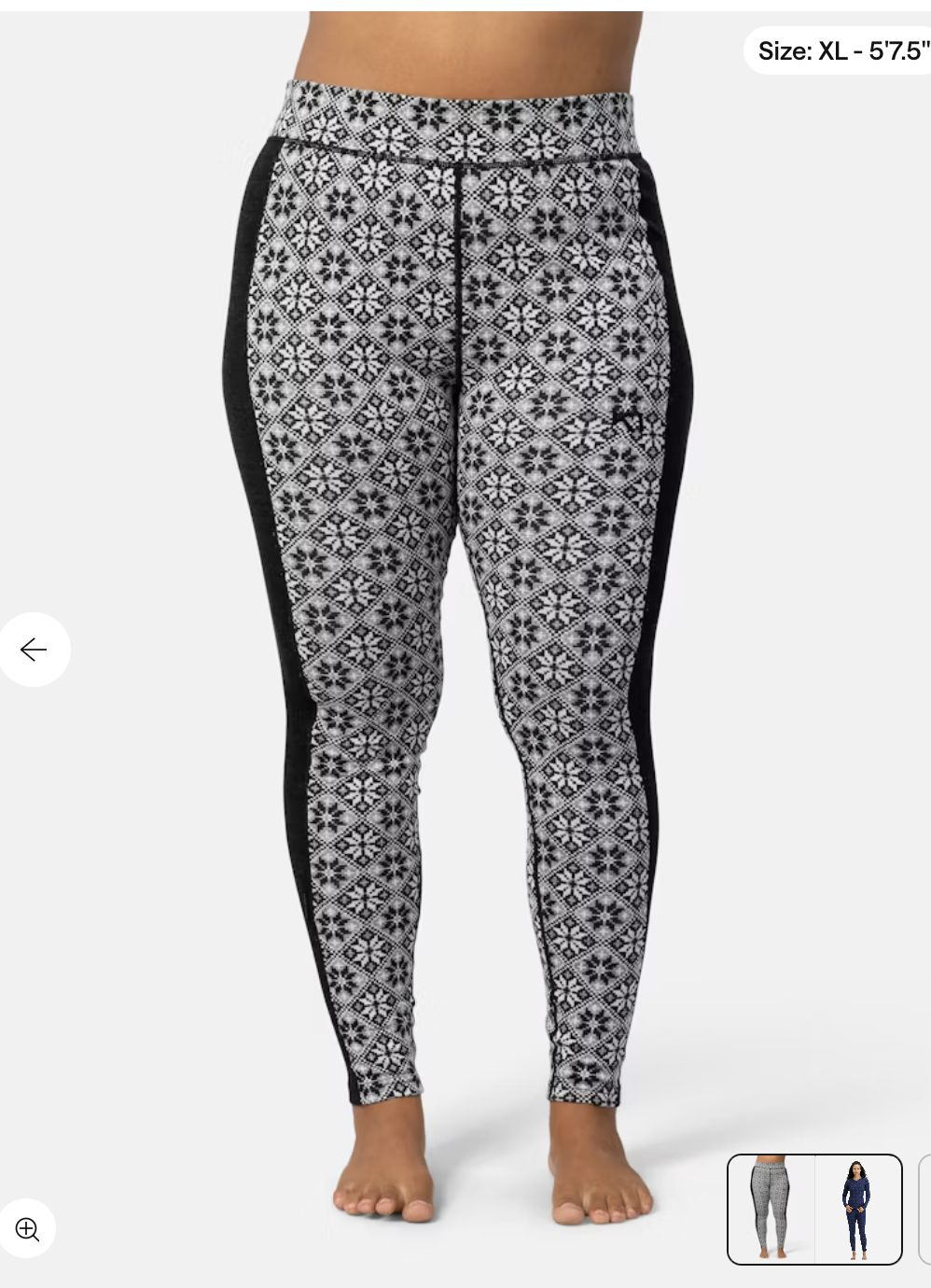Rose High Waisted Base Layer Pants - 100% Merino Wool, Colour: BLACK, Size: XS