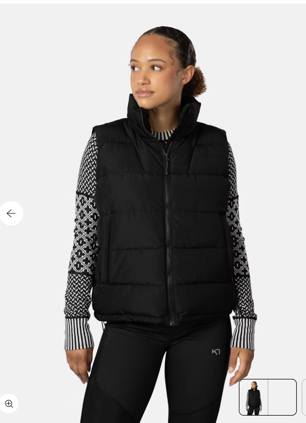 Linn Vest, Colour: BLACK, Size: XS