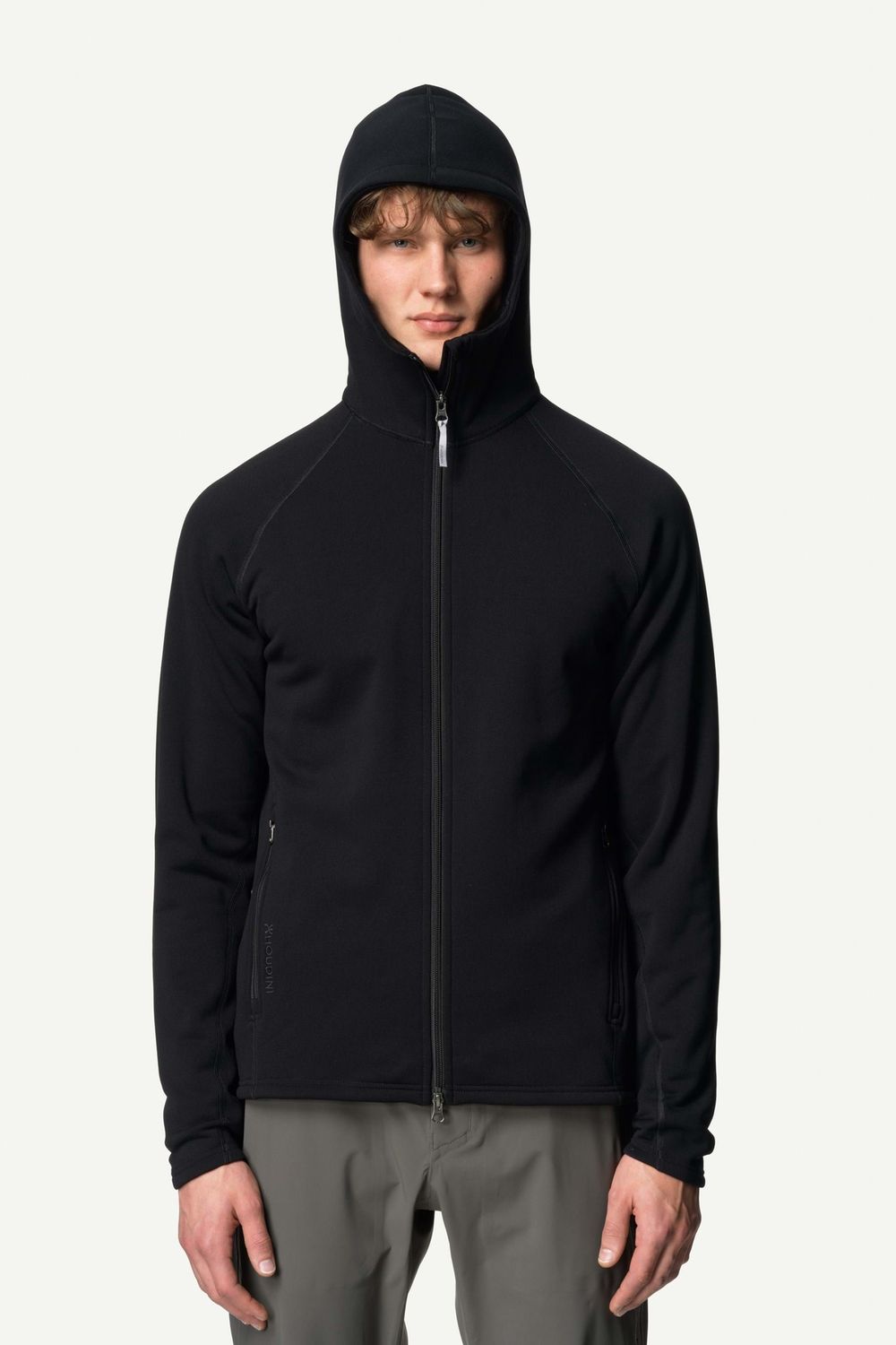 M's Power Up Houdi, Colour: True Black, Size: M