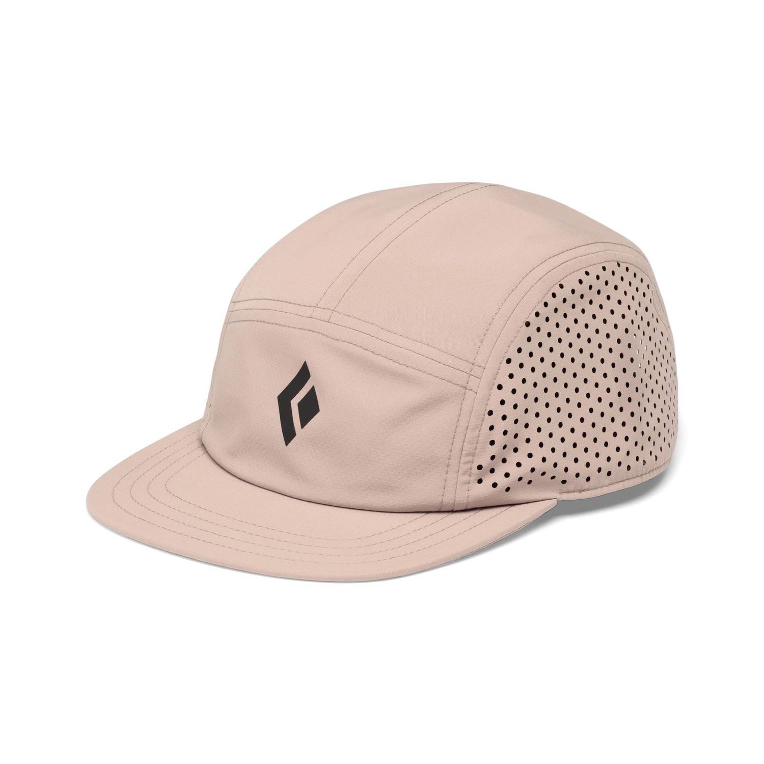 5-Panel Synthetic Cap, Colour: Pale Mauve-Black Icon Logo, Size: All Sizes