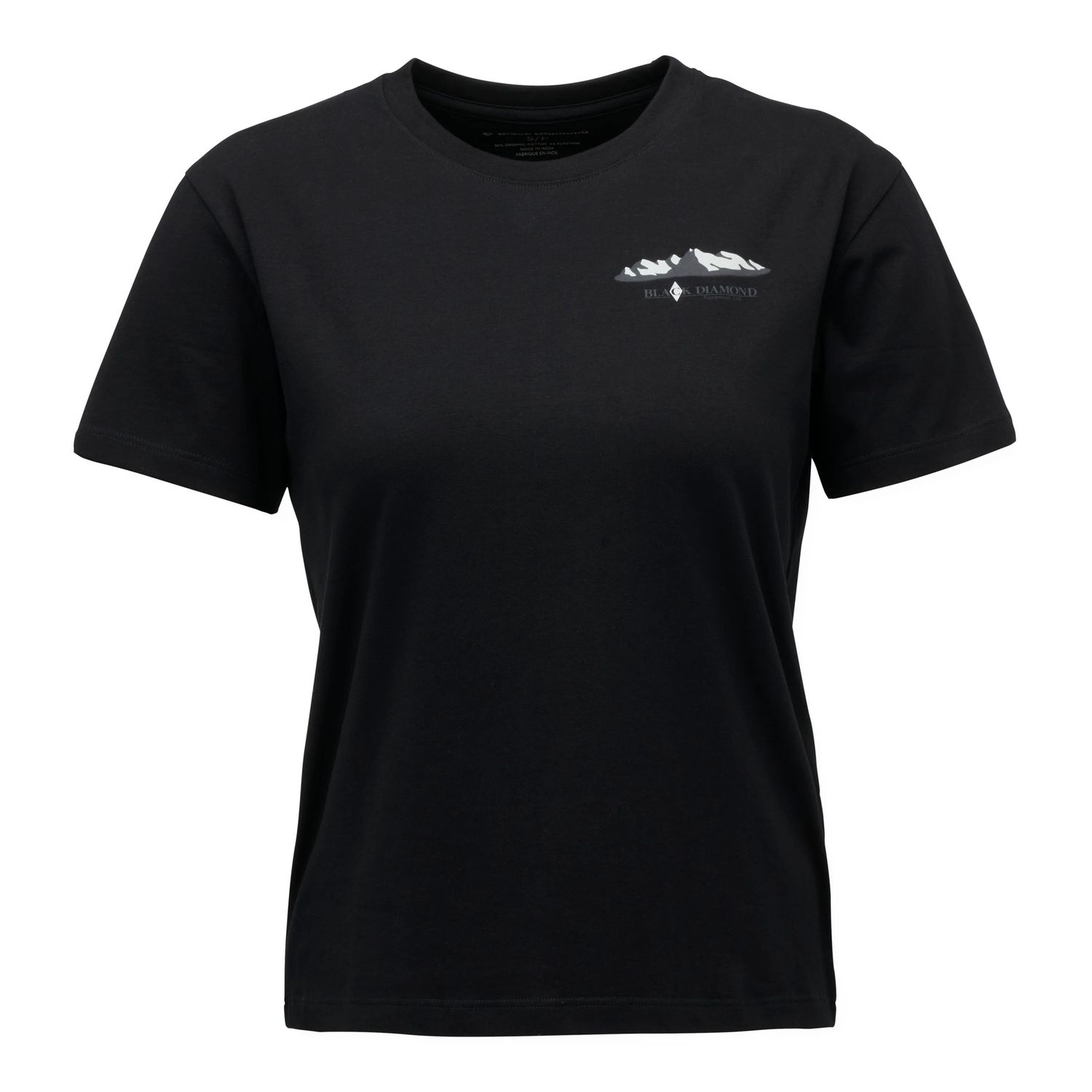 Women&#39;s Mountainscape Short Sleeve Tee, Colour: Black, Size: Small