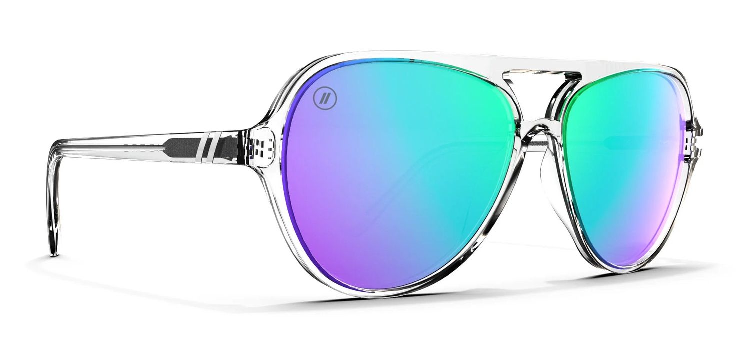 Skyway, Colour: Crystal Orb, Frame/Lens: Clear / Blue Rainbow Polarized