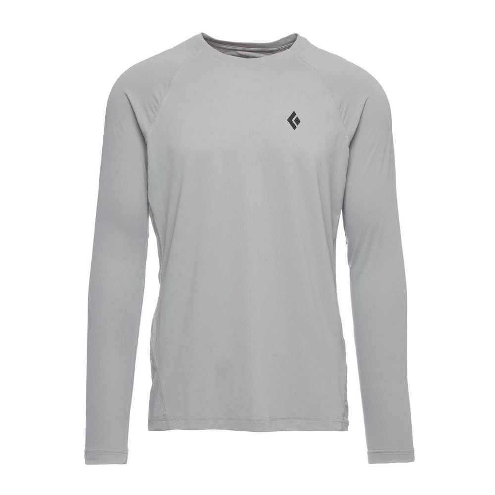 M Alpenglow LS Crew, Color: Pewter, Size: S