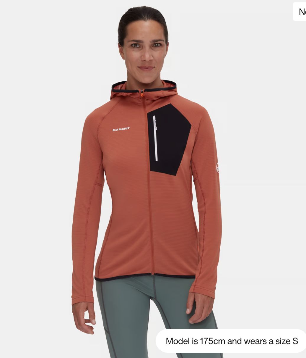 Mammut Aenergy Light ML Hooded Jacket Women, Colour: Brick-Black, Size: M