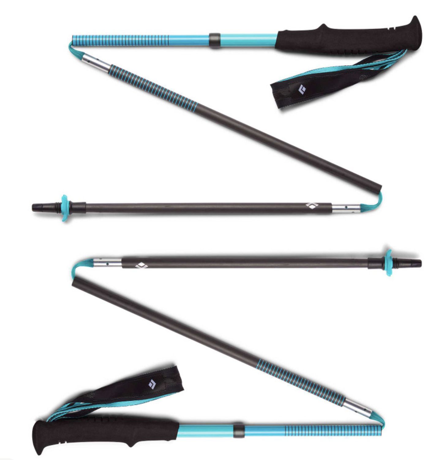 Women's Distance Carbon Z Poles, Colour: Dark Patina, Size: 110cm
