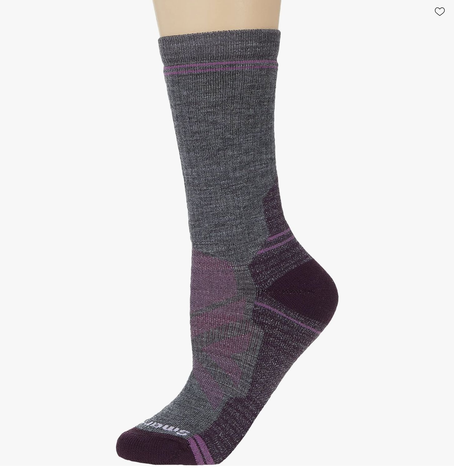 Women's Hike Light Cushion Mid Crew Socks, Colour: MEDIUM GRAY, Size: S