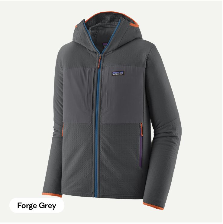 M's R2 TechFace Hoody, Colour: Forge Grey, Size: S