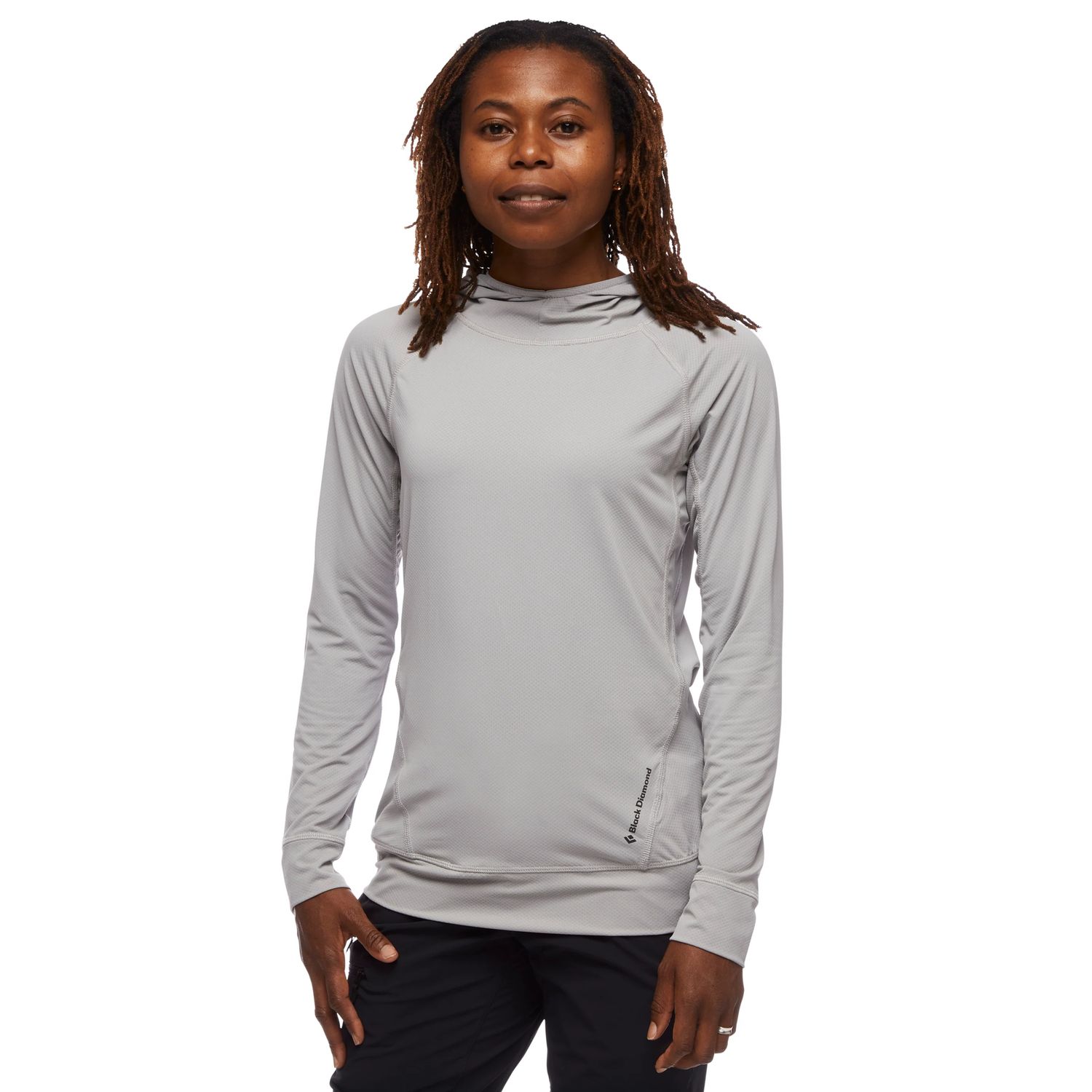 Women's Alpenglow Hoody, Colour: Pewter, Size: Small