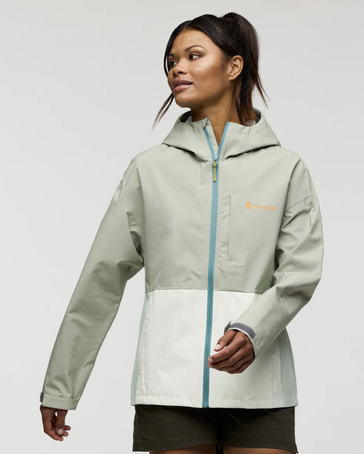 Cielo Rain Jacket - Womens, Colour: Brush And Dew, Size: S