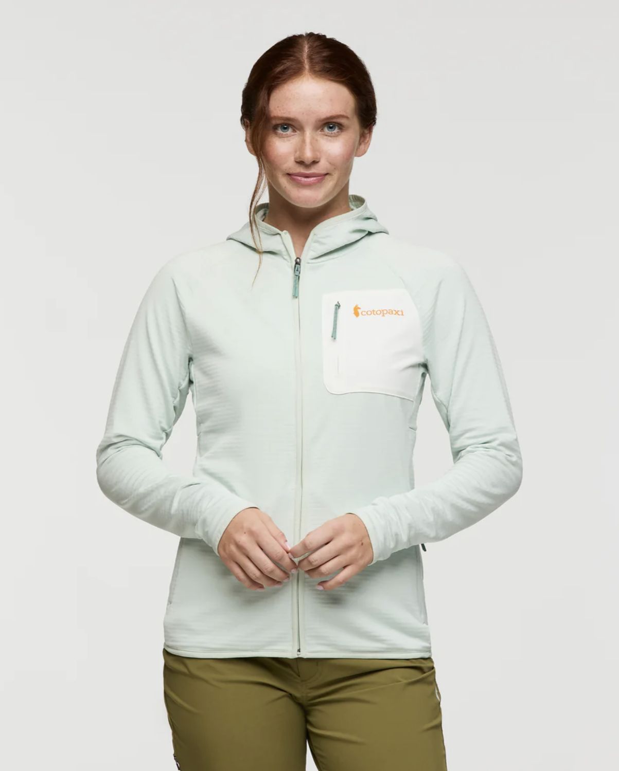 Otero Fleece Full-Zip Hooded Jacket - Womens, Colour: Foam, Size: S
