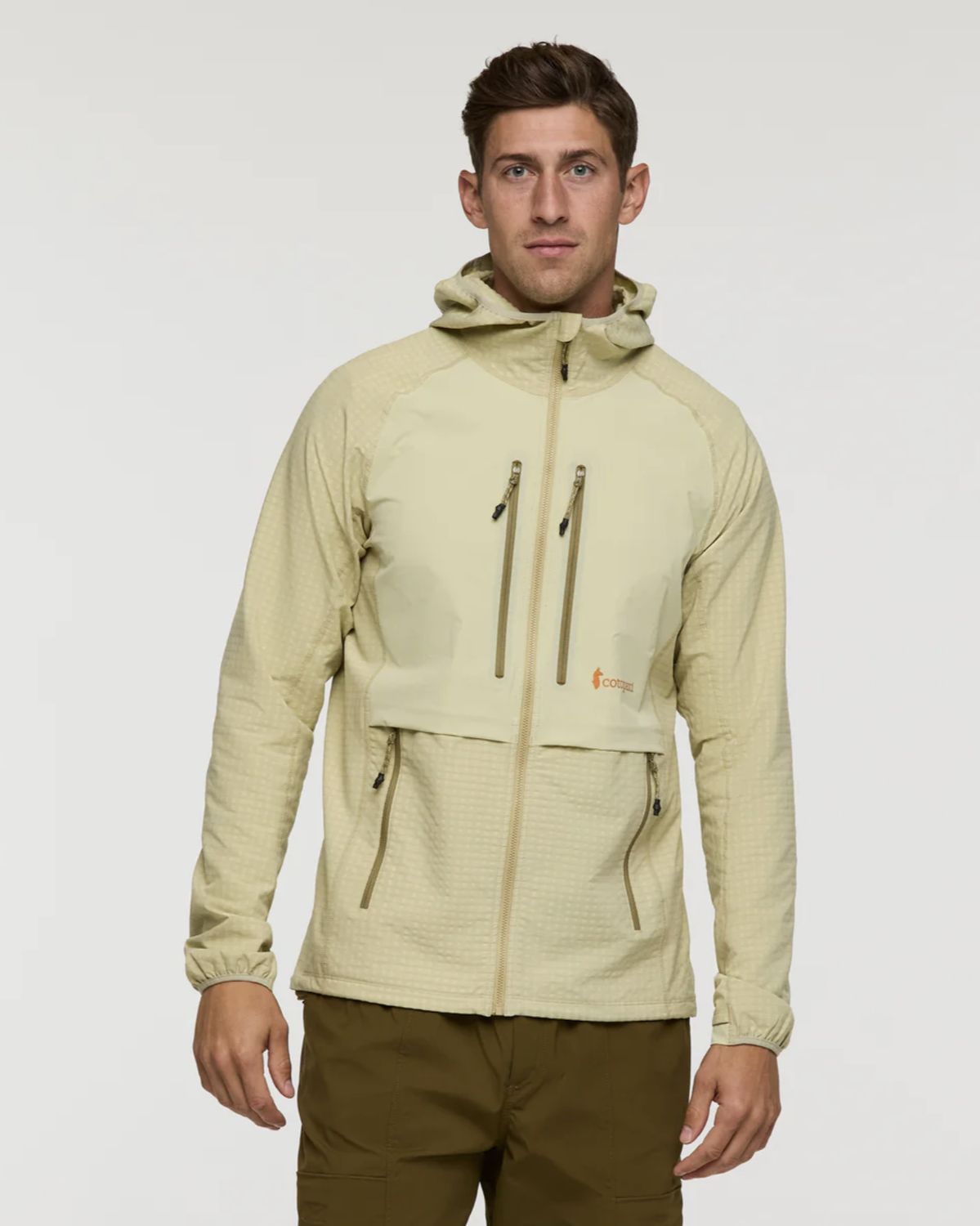 Yermo Hooded Jacket- Mens, Colour: Grain, Size: S