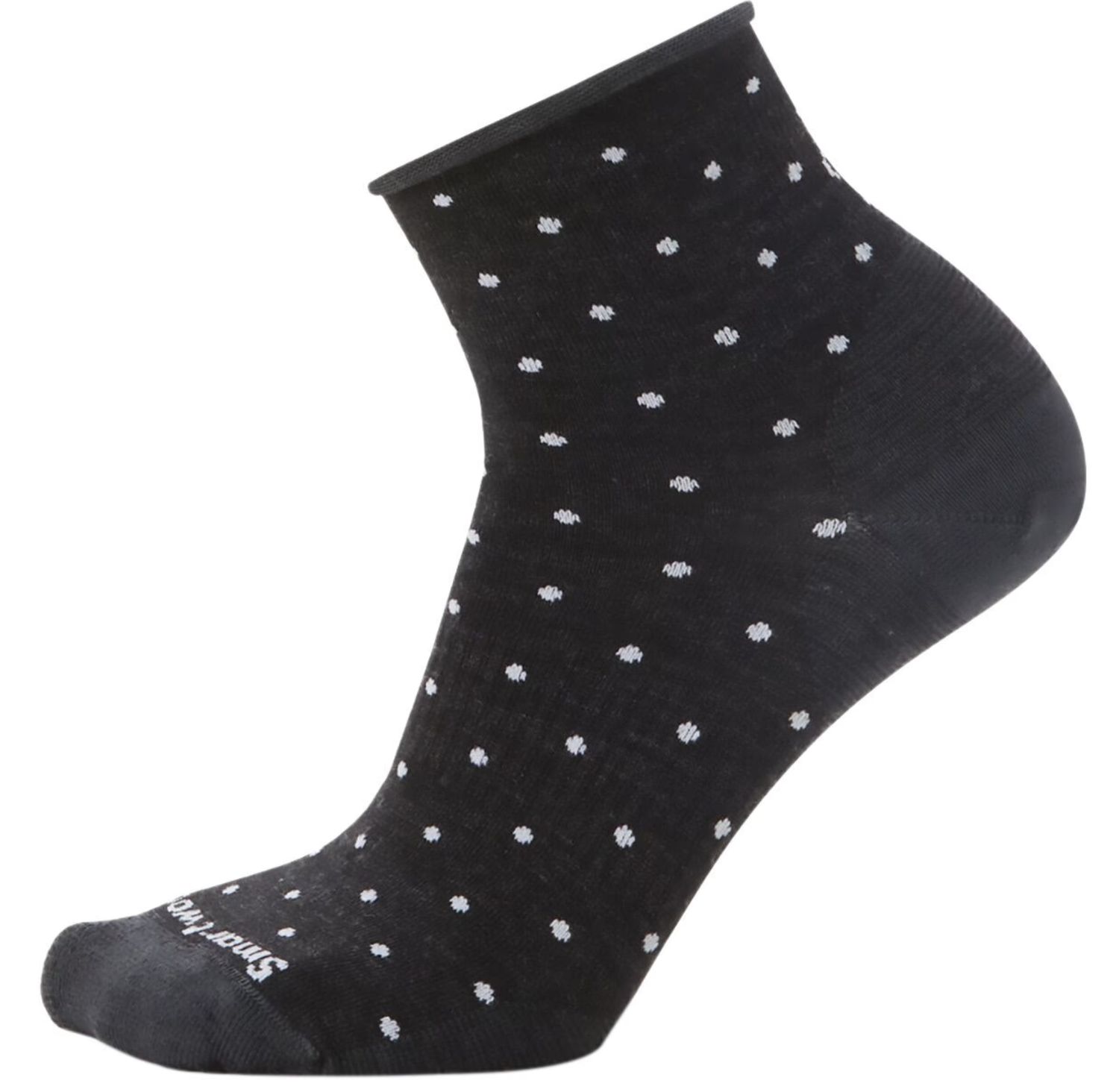 Everyday Classic Dot Ankle Socks, Colour: CHARCOAL, Size: S