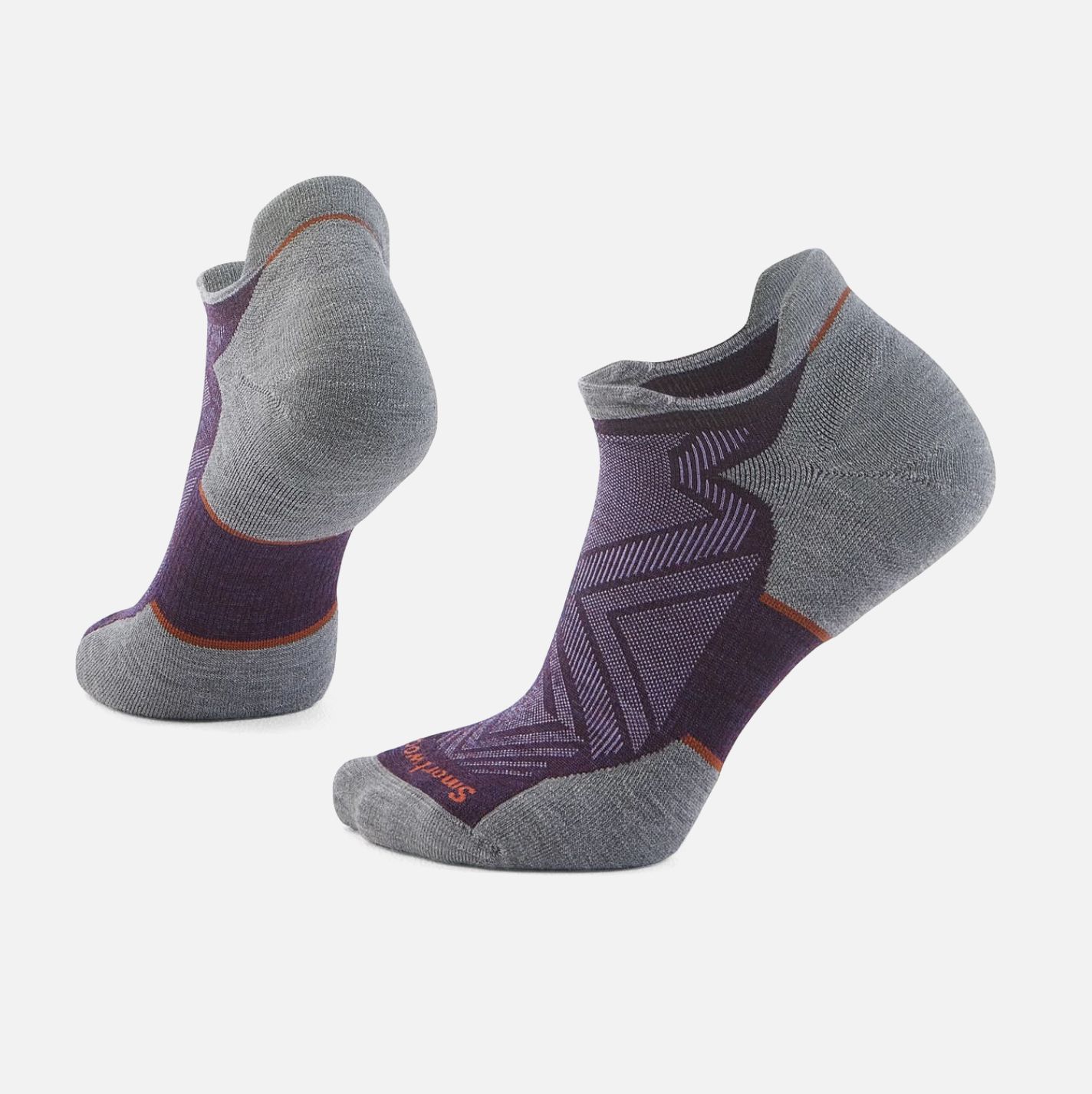 Women's Run Targeted Cushion Low Ankle Socks, Colour: PURPLE IRIS, Size: S