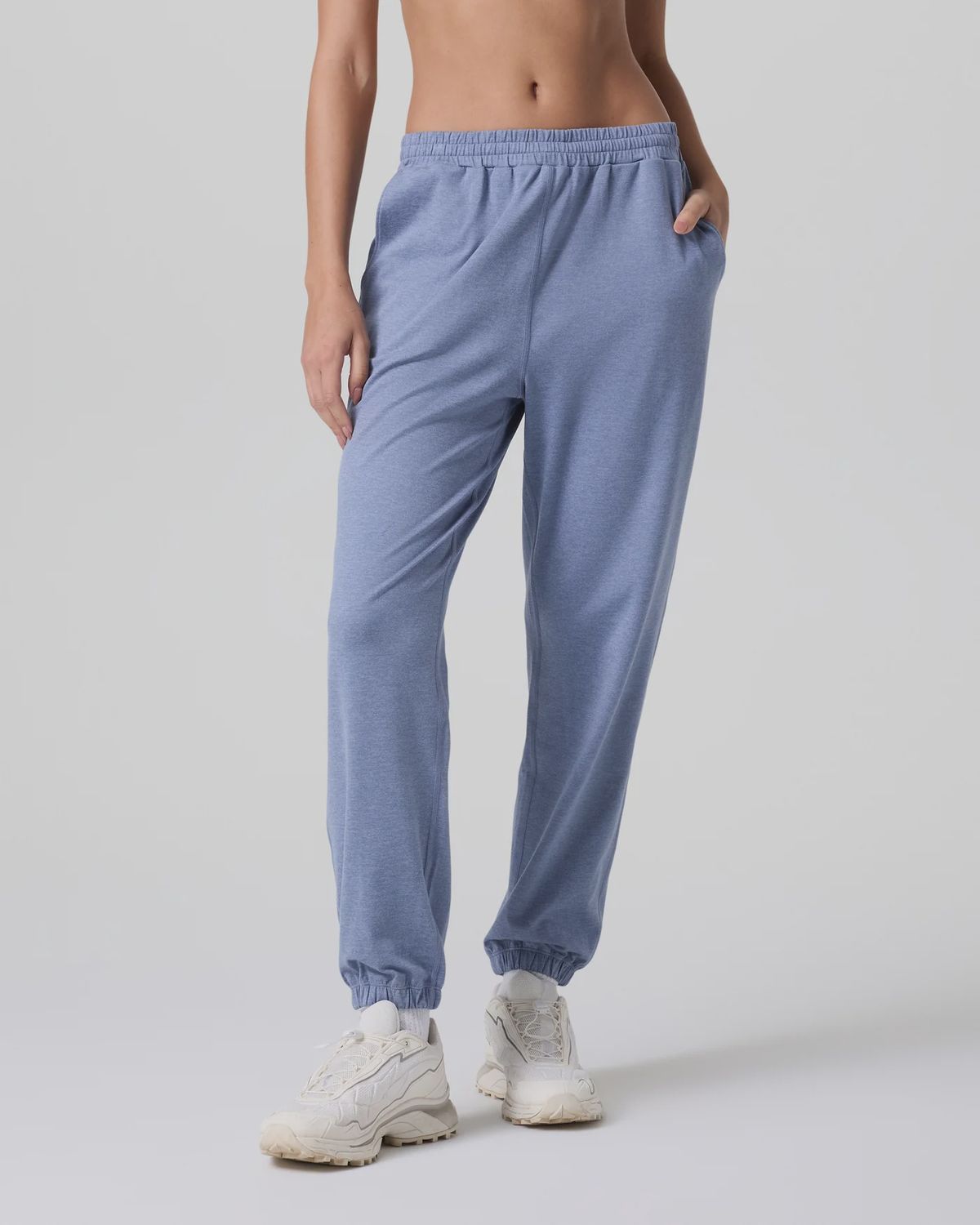 Boyfriend Sweatpant, Colour: Blue Heron Heather, Size: S